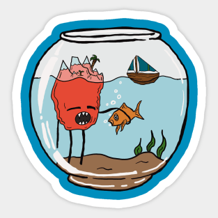 Fish Bowl Sticker